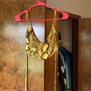 Yellow Snakeskin Set